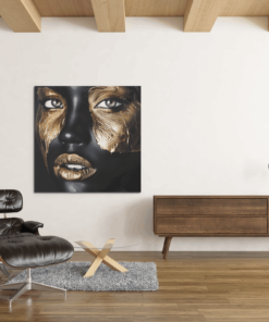 OEFE 1227 canvas schilderij vierkant vrouw a