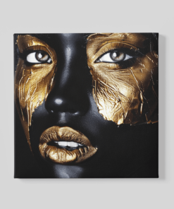 Canvas Schilderij Vierkant Vrouw
