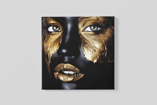Canvas Schilderij Vierkant Vrouw