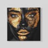OEFE 1228 canvas schilderij vierkant gouden make up b