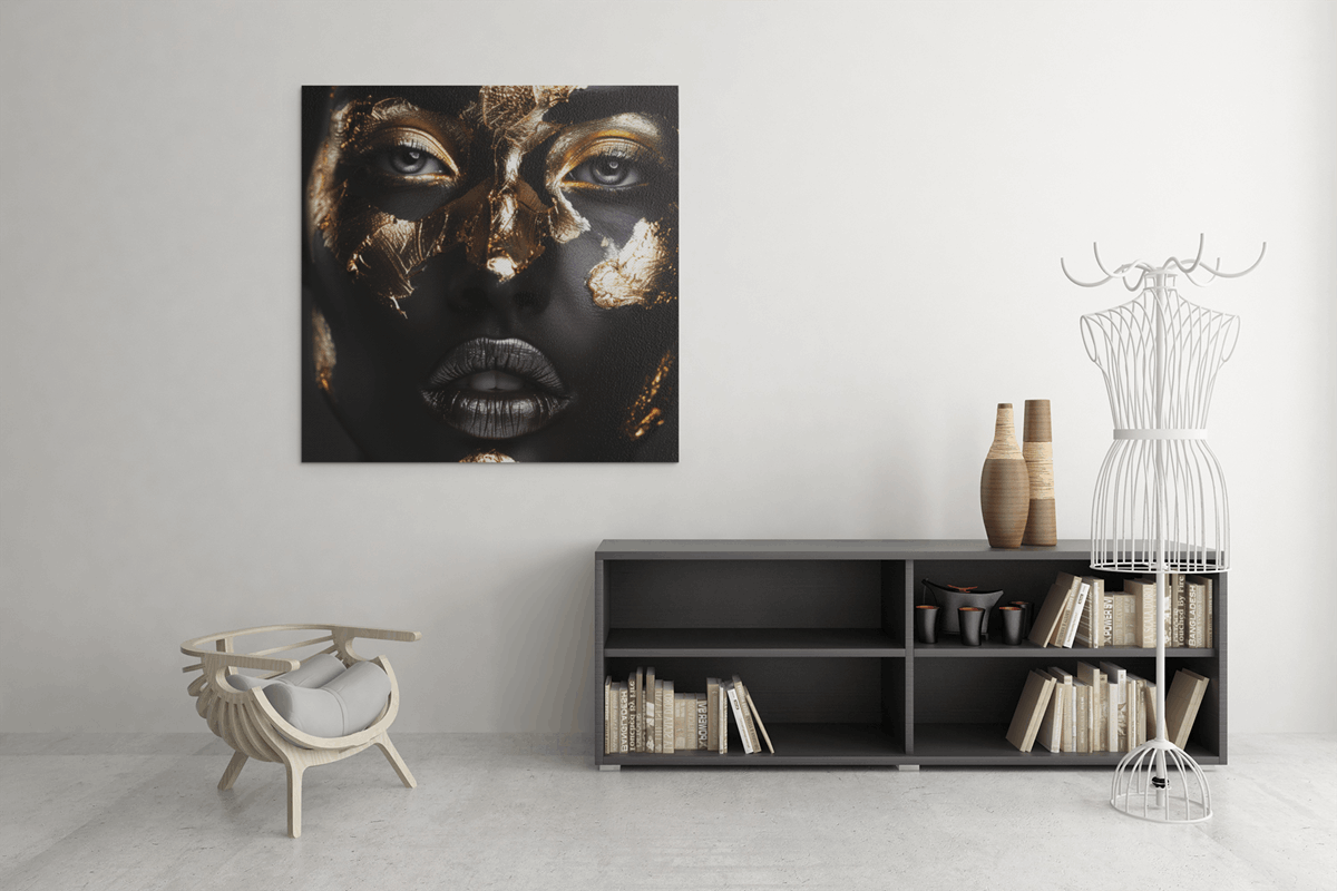 OEFE 1229 vierkant schilderij vrouw c
