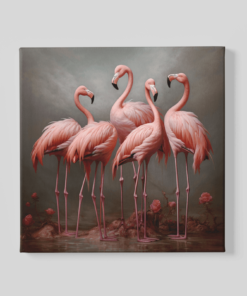 Flamingo's Canvas Schilderij
