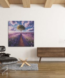 OEFE 1239 lavendelveld canvas schilderij a