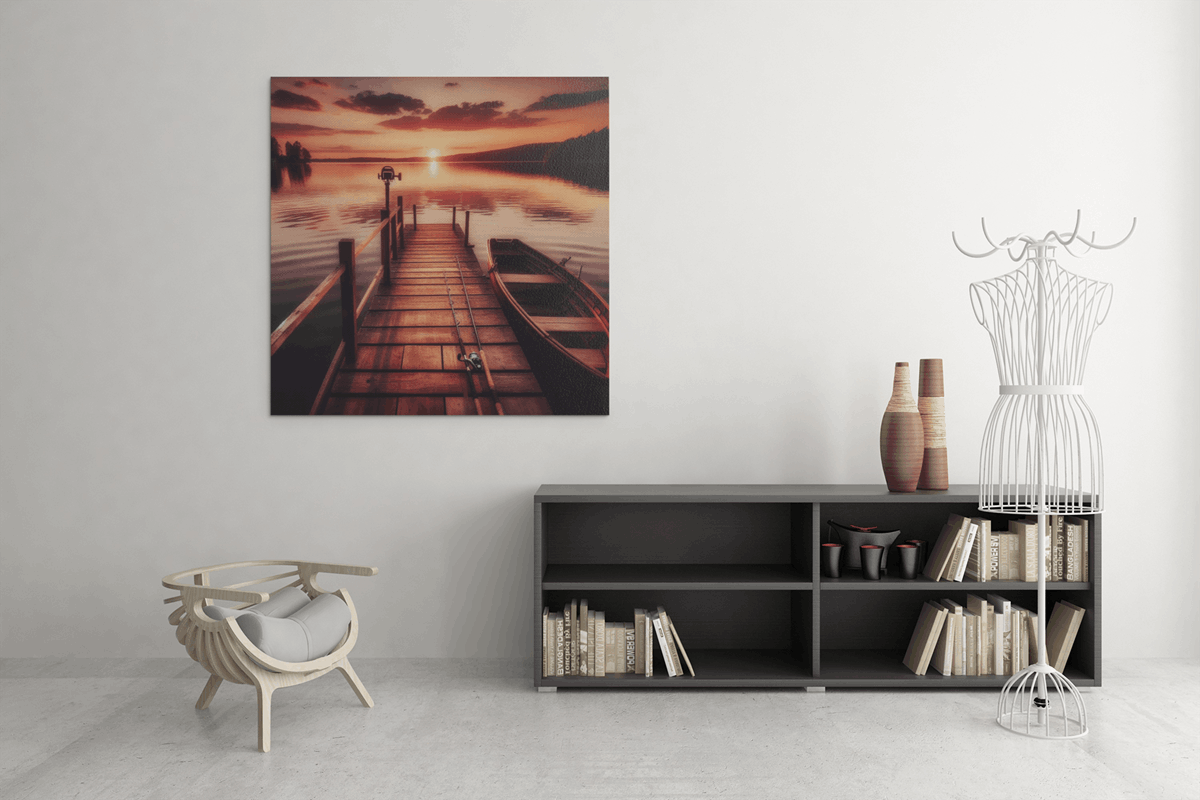 OEFE 1244 vierkant schilderij zonsondergang d