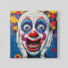 OEFE 1246 clown vierkant canvas schilderij