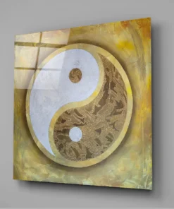 Yin Yang Glasschilderij - Afbeelding 3