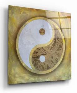 Yin Yang Glasschilderij