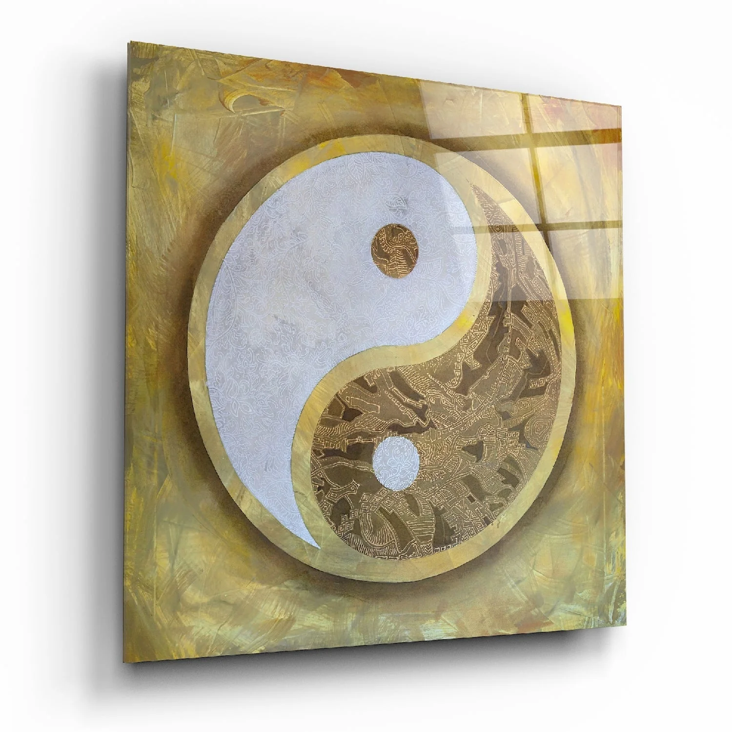 Yin Yang Glasschilderij
