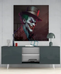 SDN 2057 joker vierkant glasschilderij