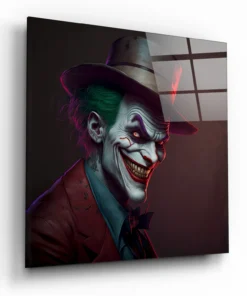 Joker Vierkant Glasschilderij