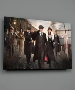 Alternative view of Peaky Blinders | Thomas Shelby Glasschilderij