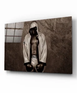 Muhammad Ali Glasschilderij