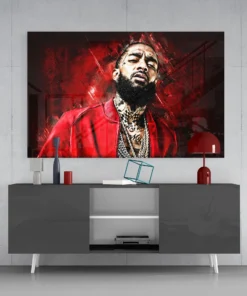 ZDY 1076 nipsey hussle glasschilderij