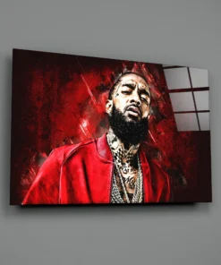 ZDY 1076 a nipsey hussle glasschilderij