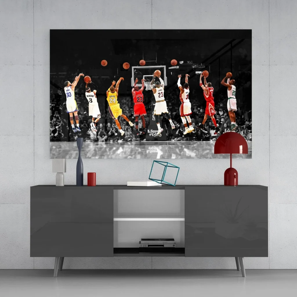 ZDY 2050 nba all star glasschilderij