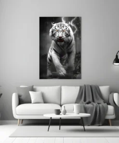 dsg 5000 e de woede van de tijger glasschilderij