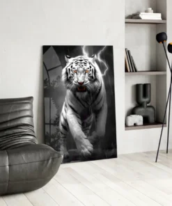 dsg 5000 f de woede van de tijger glasschilderij