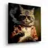 sdn 3031 b coole kat smoking glasschilderij