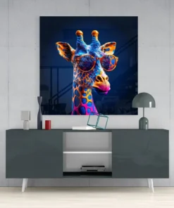 sdn 4004 1 coole giraffe glasschilderij