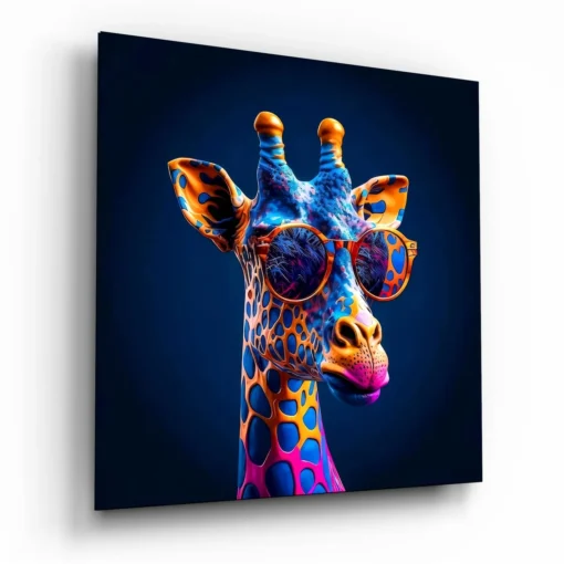 sdn 4004 b 1 coole giraffe glasschilderij