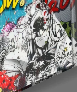 zdy 3018 c 1 marilyn monroe graffiti glasschilderij