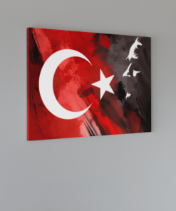 Alternative view of Canvas Schilderij Turkse Vlag