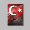 ALIVA 1400 turkse vlag canvas schilderij