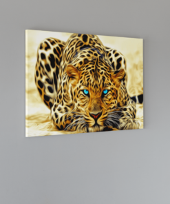 ALIVA 1402 gouden cheetah canvas schilderij a