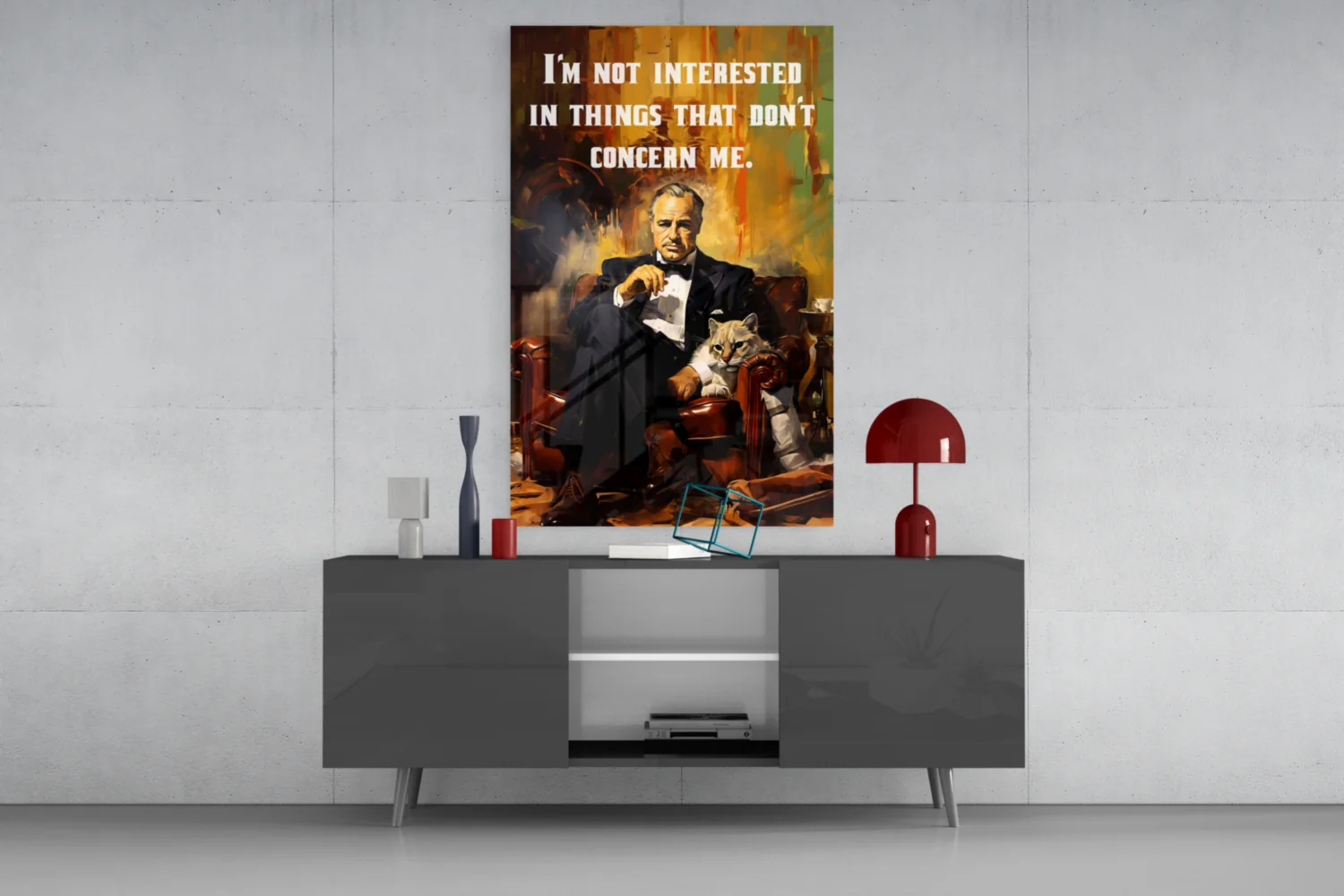 DSG 6059 glassachilderij godfather