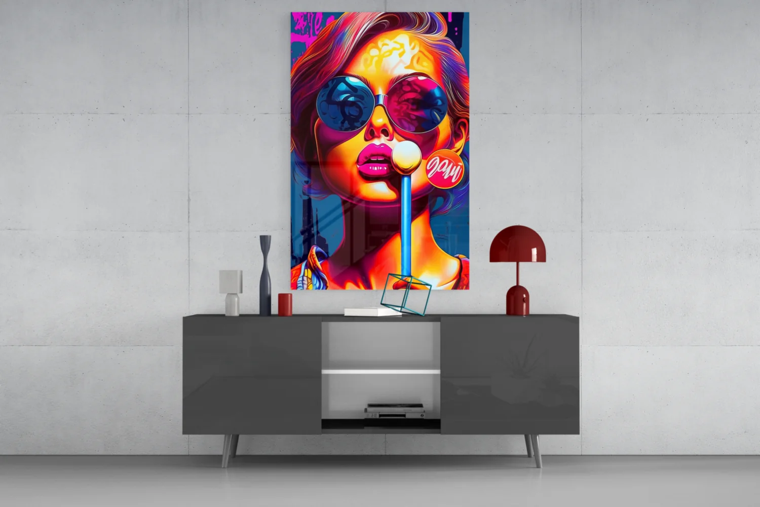 dsg 6021 c lollipop glasschilderij