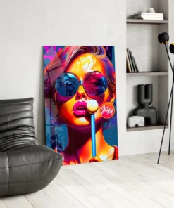Lollipop Glasschilderij - Afbeelding 6
