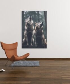 ALIVA 1408 wolven canvas schilderij b