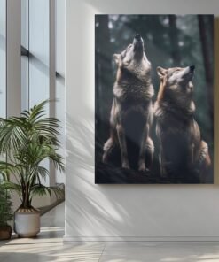 ALIVA 1408 wolven canvas schilderij d