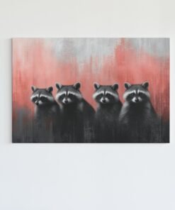 Wasberen Canvas Schilderij