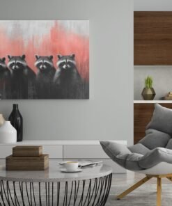 ALIVA 1410 wasberen canvas schilderij d