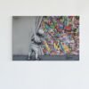 ALIVA 1412 graffiti art banksy canvas schilderij