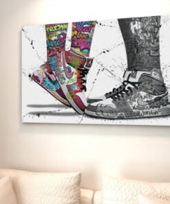 ALIVA 1413 graffiti nike canvas schilderij a