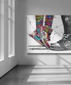 ALIVA 1413 graffiti nike canvas schilderij b