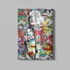 ALIVA 1414 marilyn monroe graffiti canvas schilderij