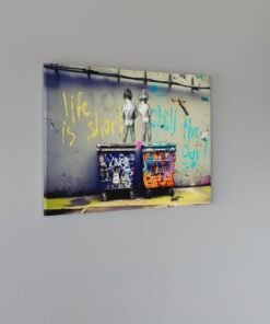 Alternative view of Banksy Art Canvas Schilderij