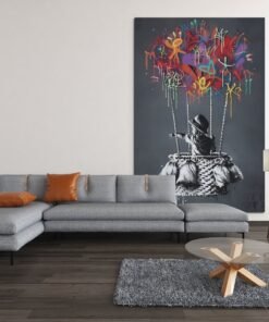 ALIVA 1419 graffiti balloon canvas schilderij a 1