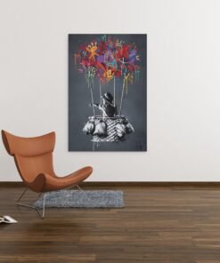 ALIVA 1419 graffiti balloon canvas schilderij d 1