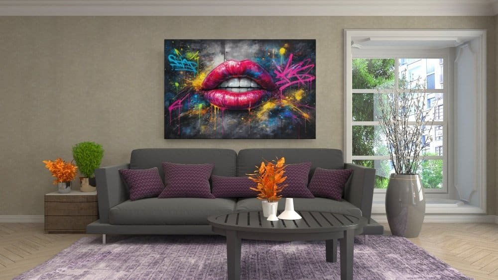 graffiti-lippen-canvas-schilderij-b