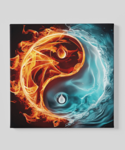 Vierkant canvas Schilderij Yin Yang