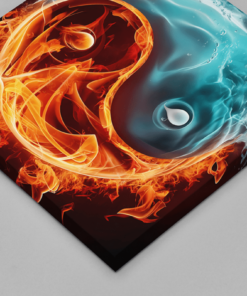 Vierkant canvas Schilderij Yin Yang - Afbeelding 3