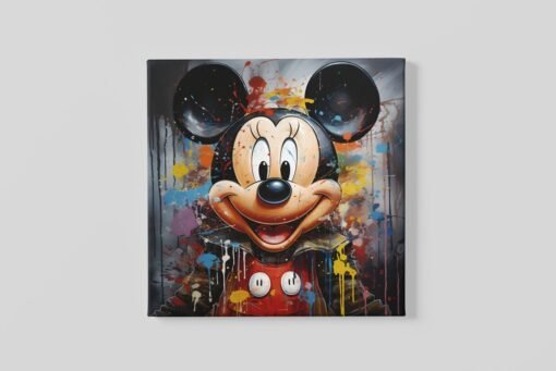 OEFE 1253 mickey mouse graffiti canvas schilderij