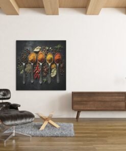 OEFE 1256 specerijen vierkant canvas schilderij b