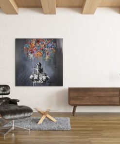 OEFE 1257 graffiti art balloon canvas schilderij b
