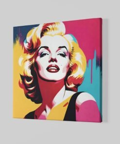 Alternative view of Marilyn Monroe Vierkant Schilderij