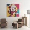 OEFE 1260 vierkant schilderij marilyn monroe d
